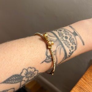 Kate Spade Pave Gold Bow Bracelet